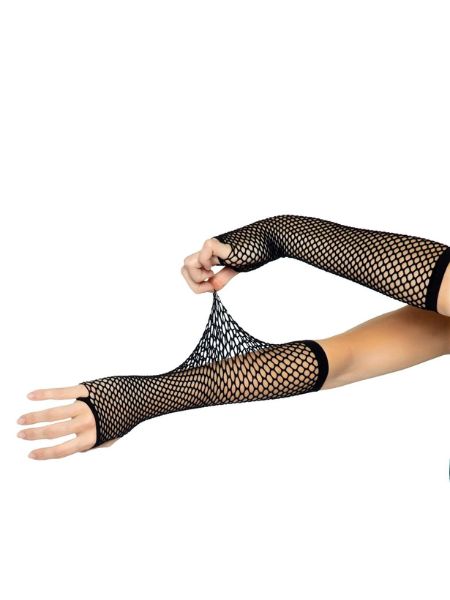 TRIANGLE NET FINGERLESS ARM WARMER GLOVES