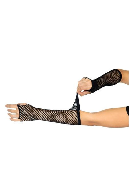 TRIANGLE NET FINGERLESS ARM WARMER GLOVES