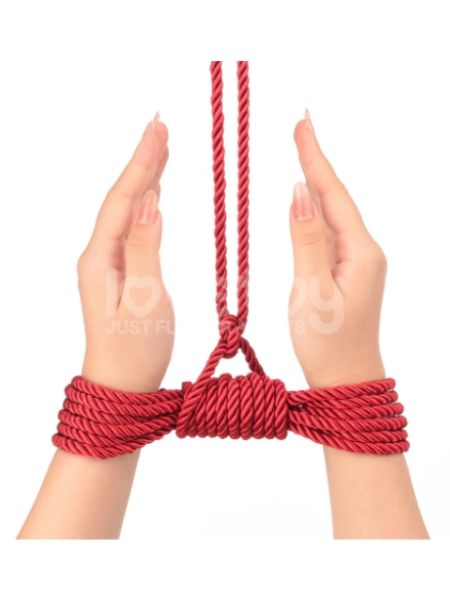 CRIMSON SILKY BONDAGE ROPE