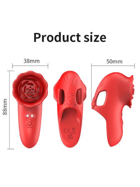 ROSE MINI FINGER DOUBLE MOTORS CLITORIS G SPOT VIBRATOR FOR WOMEN