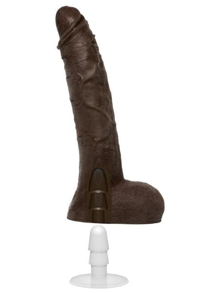 VAC - U - LOCK SIGNATURE COCKS JASON LUV DILDO 10 INCH - CHOLATE