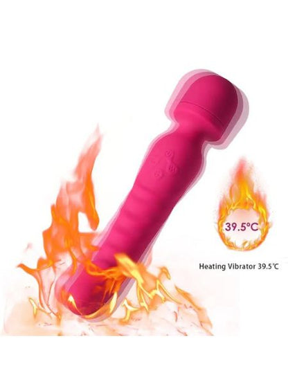 HEATING MULTI SPEED & DOUBLE ENDED WAND MASSAGER