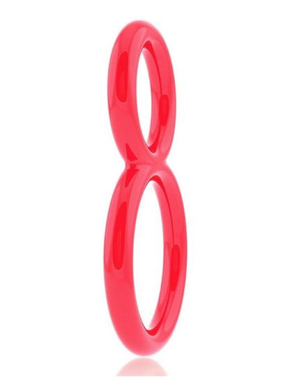 SUPER STRETCHY DOUBLE SILICONE COCK RING WATERPROOF