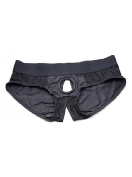 LACE ENVY PEGGING SET - BLACK/BLACK