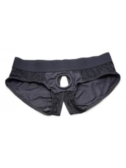 LACE ENVY PEGGING SET - BLACK/BLACK