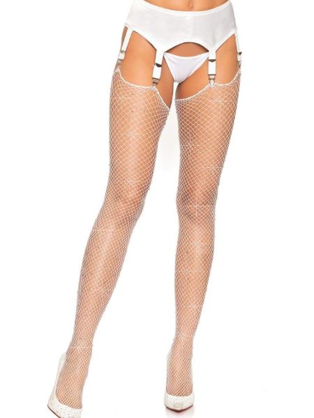 RHINESTONE FISHNET STOCKINGS