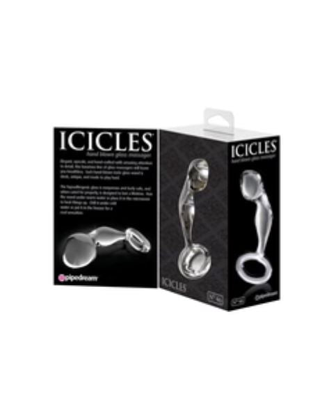 HAND BLOWN GLASS MASSAGER  - CLEAR