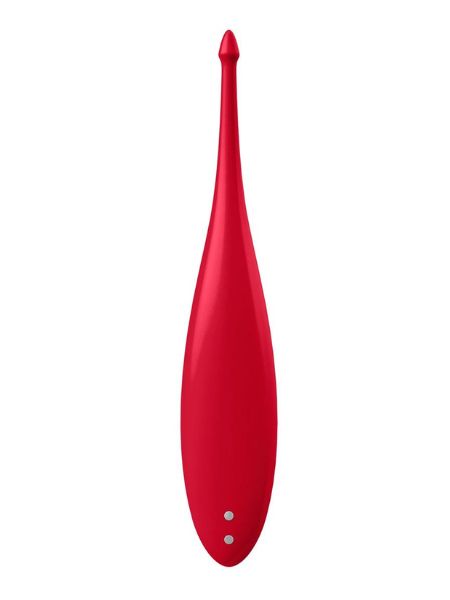 SATISFYER "TWIRLING FUN" SILICONE VIBRATOR - RED