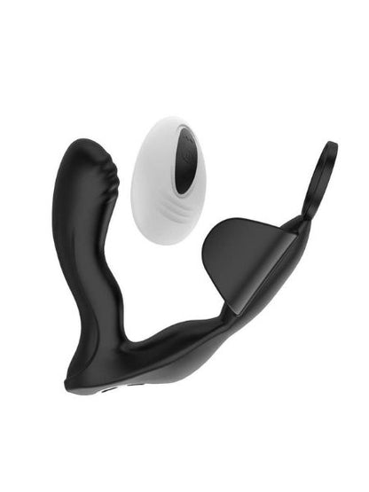 HEAT UP RECHARGEABLE SILICONE MASSAGER - BLACK