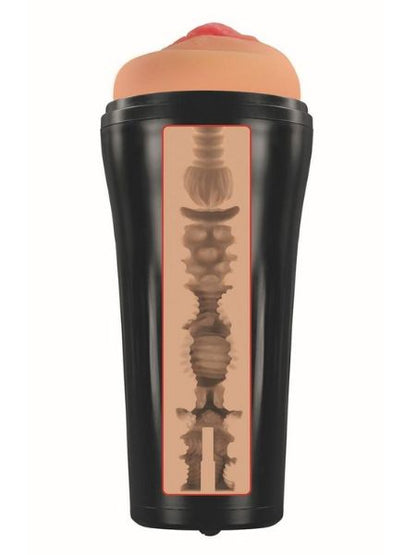 MISTRESS VIBRATING BIOSKIN PUSSY MASTURBATOR - VANILLA