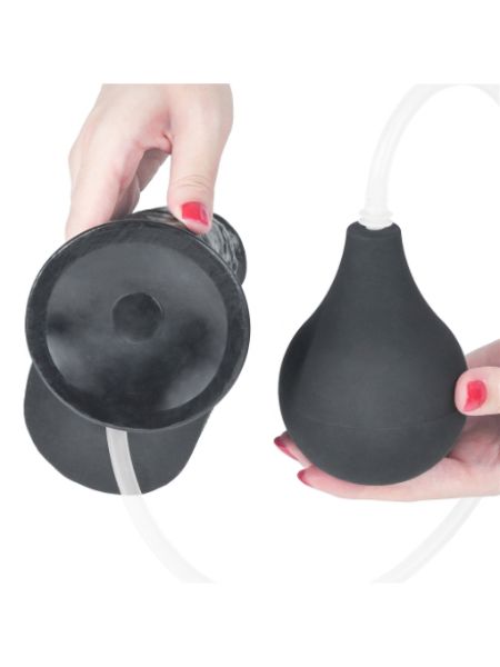 SQUIRT EXTREME DILDO 10 INCH - BLACK