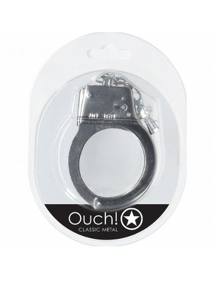 HEAVY-DUTY FLUFFY HANDCUFFS - SILVER