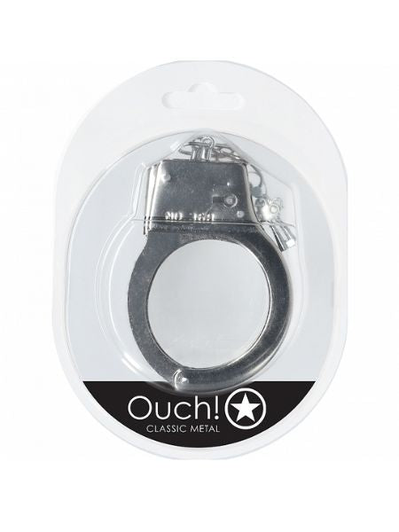 HEAVY-DUTY FLUFFY HANDCUFFS - SILVER