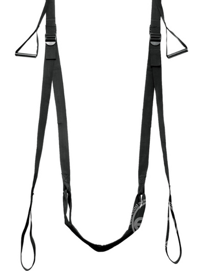 FRISKY D' LUXE ENTRY SEX SLING - BLACK