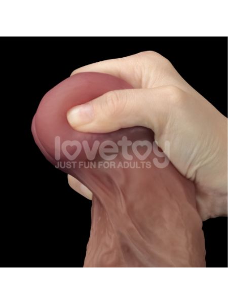 DUAL LAYERED SILICONE COCK XXL - 10.5 INCH