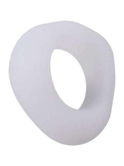 THE MASTER RING SILICONE COCK RING - WHITE