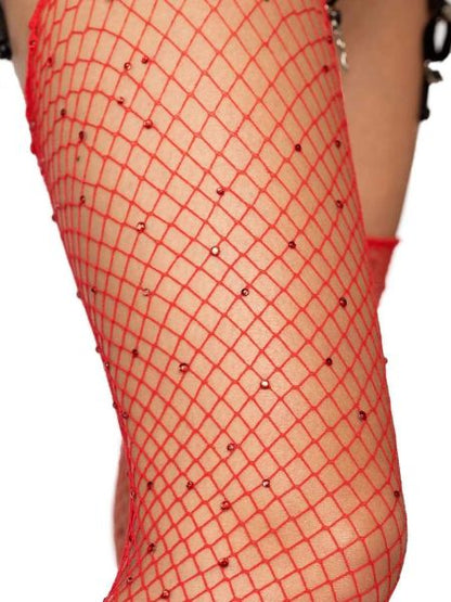 RHINESTONE FISHNET STOCKINGS