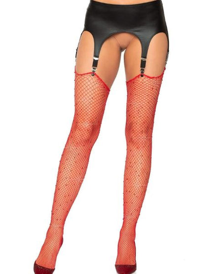 RHINESTONE FISHNET STOCKINGS