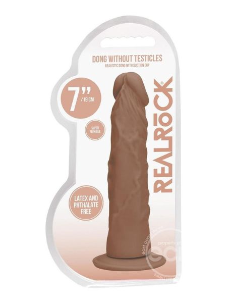 REALROCK SKIN REALISTIC DILDO WITHOUT BALLS 7 INCH