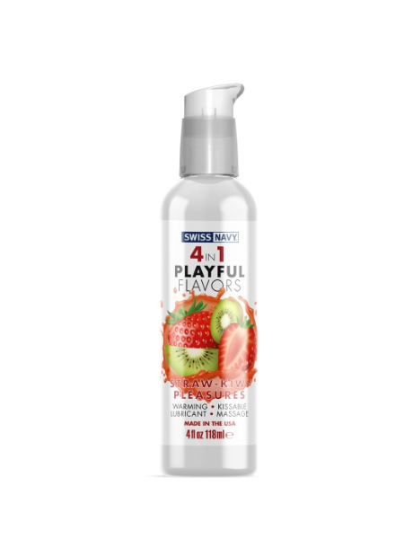 4 IN 1 STRAWBERRY/KIWI PLEASURE LUBRICANTS