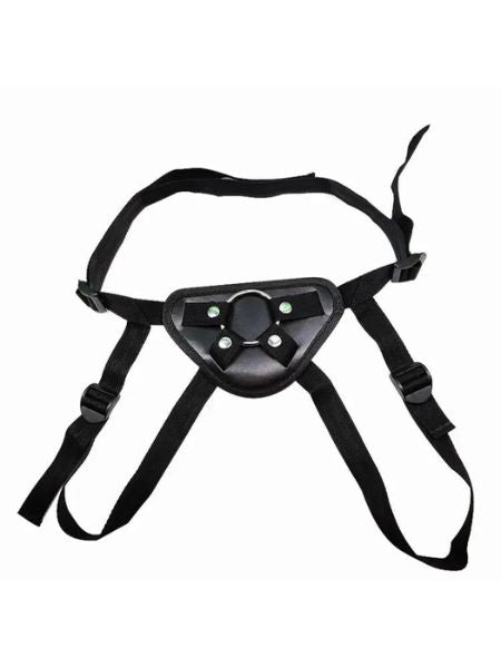 BLACK HARNESS WITH RING