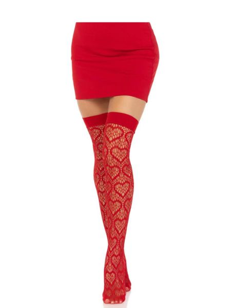 HEART NET THIGH HIGHS