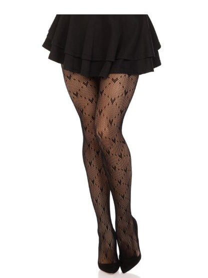 HEART NET TIGHTS