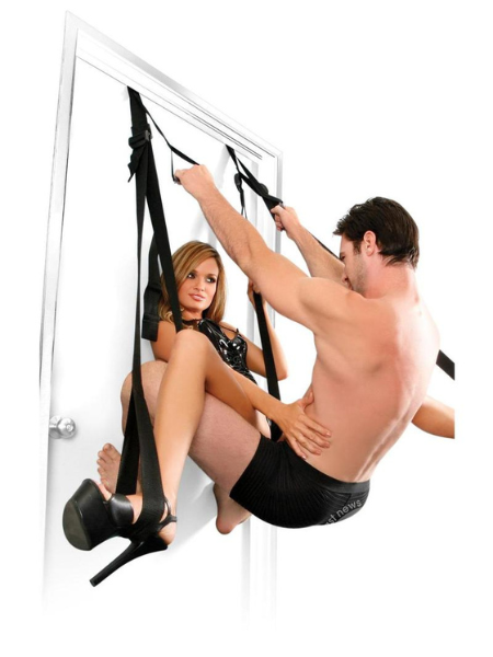 FETISH FANTASY SERIES DELUXE FANTASY DOOR SWING - BLACK