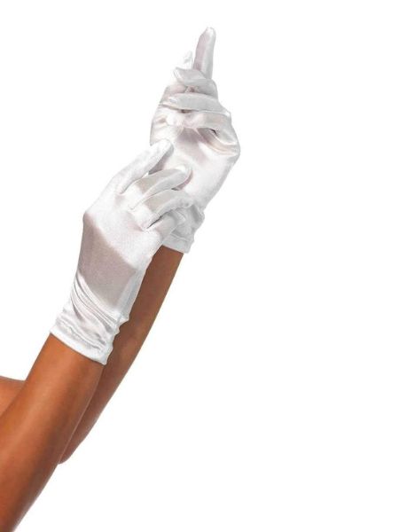 SATIN WRIST LENGTH COSTUME GLOVES