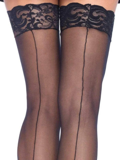 BACKSEAM SHEER THIGH HIGH STOCKINGS