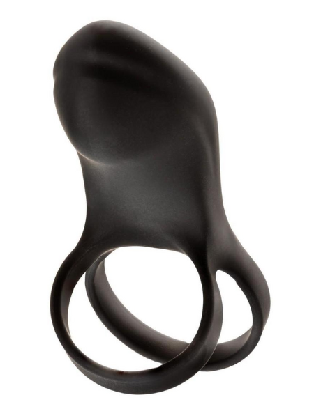 INTIMATE RECHARGEABLE SILICONE COCK RING - BLACK