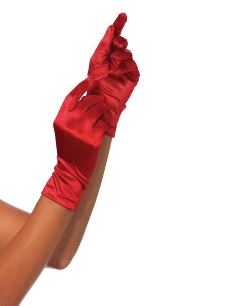 SATIN WRIST LENGTH COSTUME GLOVES