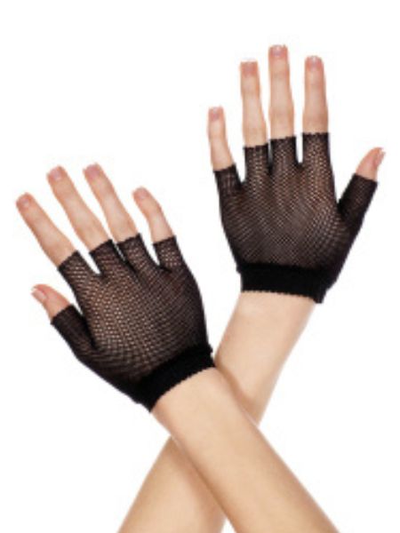 LACE FINGERLESS GLOVES