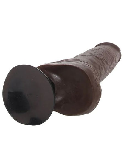 VIBRATINGA DILDO WITH BALLS 10 INCH
