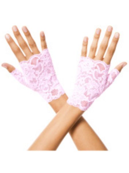 LACE FINGERLESS GLOVES