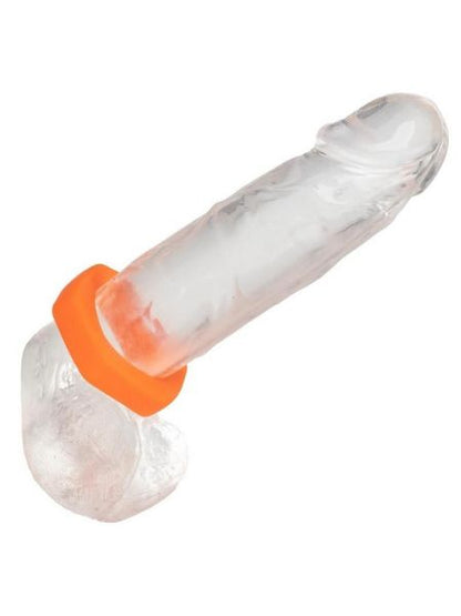 LIQUID SILICONE PROLONG SEXGON COCK RING - ORANGE
