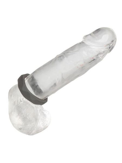 LIQUID SILICONE PROLONG PRESMATIC COCK RING - GRAY