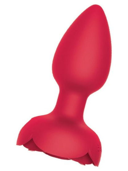 TUSHY LIGHT SILICONE BUTT PLUG WITH REMOTE CONTROL - RED