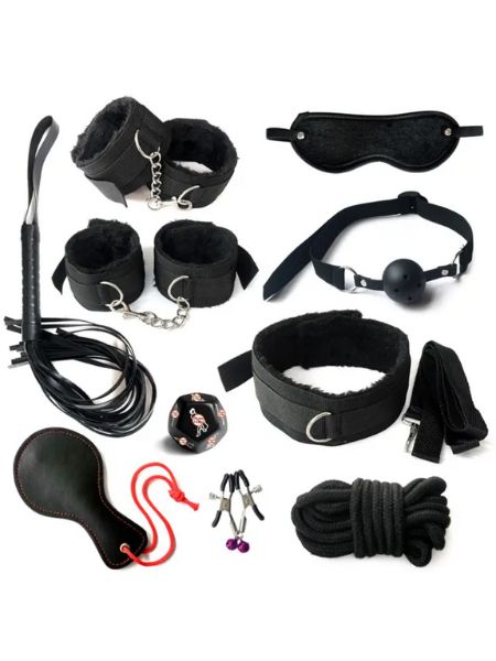 ADULT BONDAGE 10 PIECE BDSM COLLECTION