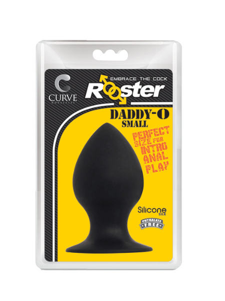 ROOSTER DADDY-BUTT PLUG - SMALL - BLACK