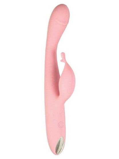 RECHARGEABLE SILICONE RABBIT VIBRATOR - PINK