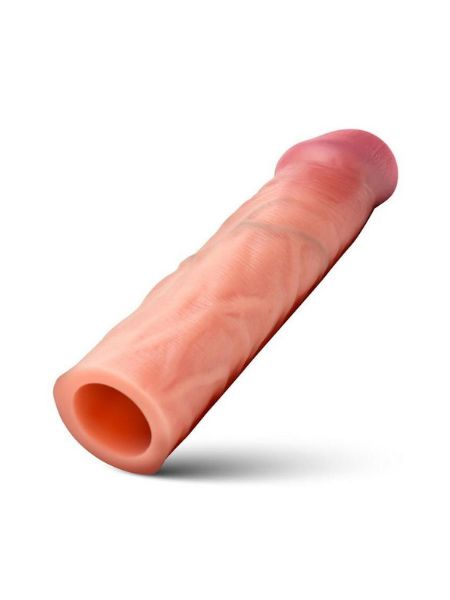 PENIS EXTENSION SLEEVE - SILICONE -1.5 IN -VANILLA