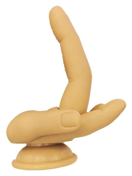 FINGER FEST DOUBLE UP SILICONE DILDO
