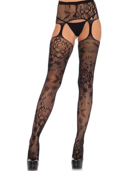 CHELSEA FLORAL LACE STOCKINGS