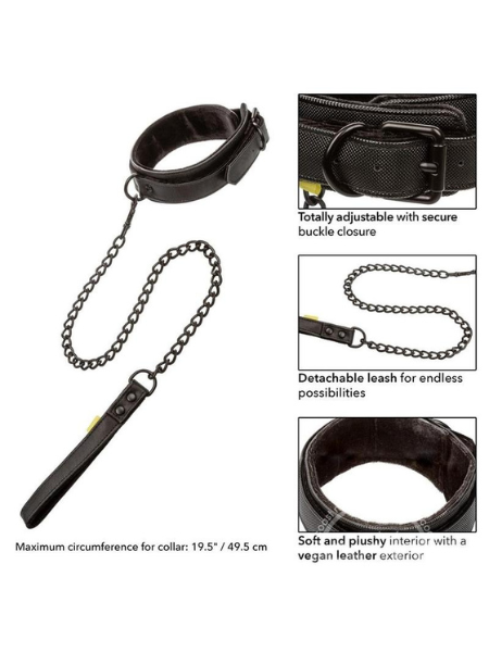 BOUNDLESS COLLAR & LEASH - BLACK