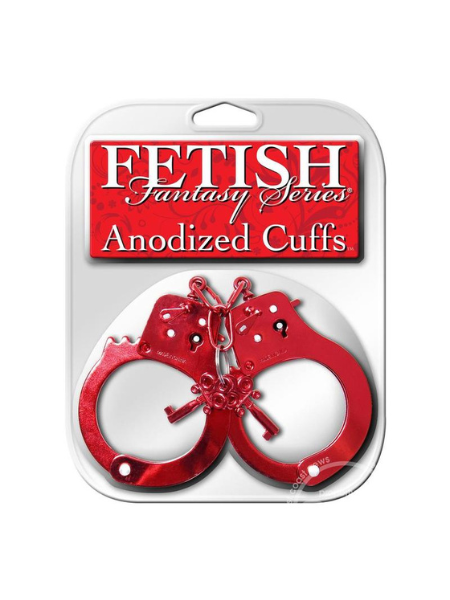 FETISH FANTASY ANODIZED CUFFS RED