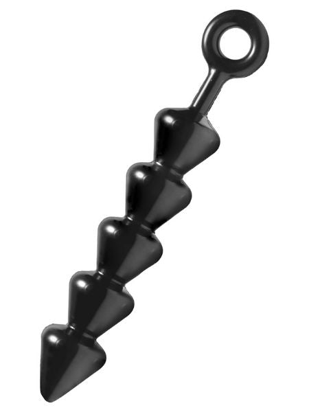 SPADES XL ANAL BEADS - BLACK