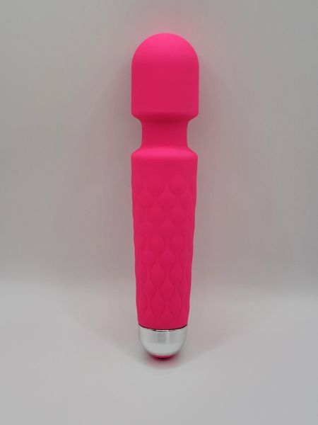 PORTABLE & POWERFUL SILICONE WAND VIBRATOR