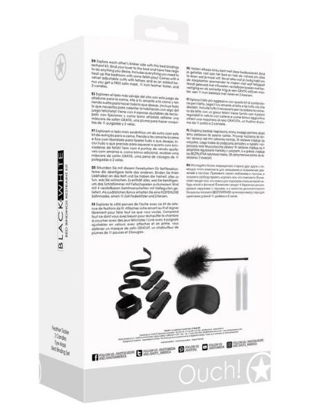 BED POST BINDINGS RESTRAINT KIT - BLACK