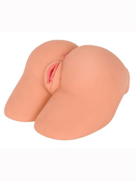 MISTRESS JESSE VIBRATING BIOSKIN DOGGIE STYLE STROKER -  ASS - VANILLA